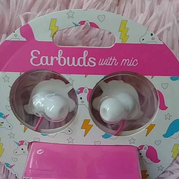 Unicorn earbuds with Mic & ๐Pin set๐ - Picture 3 of 5
